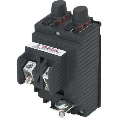 Connecticut Electric 15A/15A Twin Single-Pole Standard Trip Packaged Replacement Circuit Breaker For Pushmatic